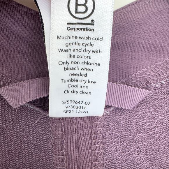 Athleta Womens Cocoon Wrap Top Size L Athleisure Jersey Active Violet Purple - Picture 7 of 8